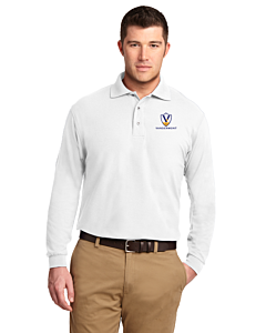 Port Authority® Silk Touch™ Long Sleeve Polo - Embroidery - Vandermont 